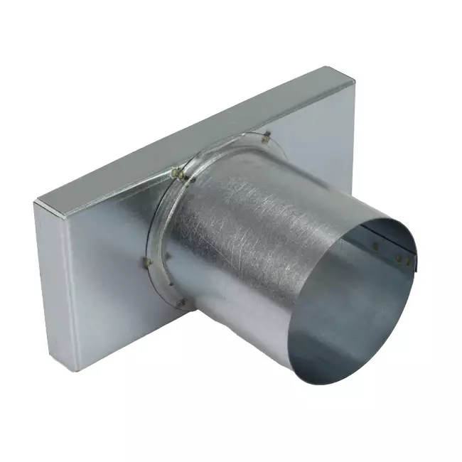 Lid 170x80 mm with connection diameter 80 mm for flue pipe