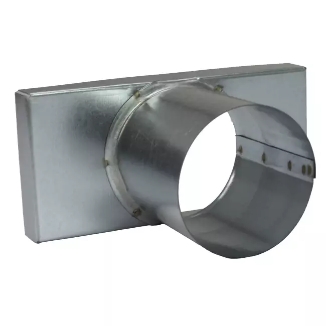 Lid 170x80 mm with connection diameter 80 mm for flue pipe