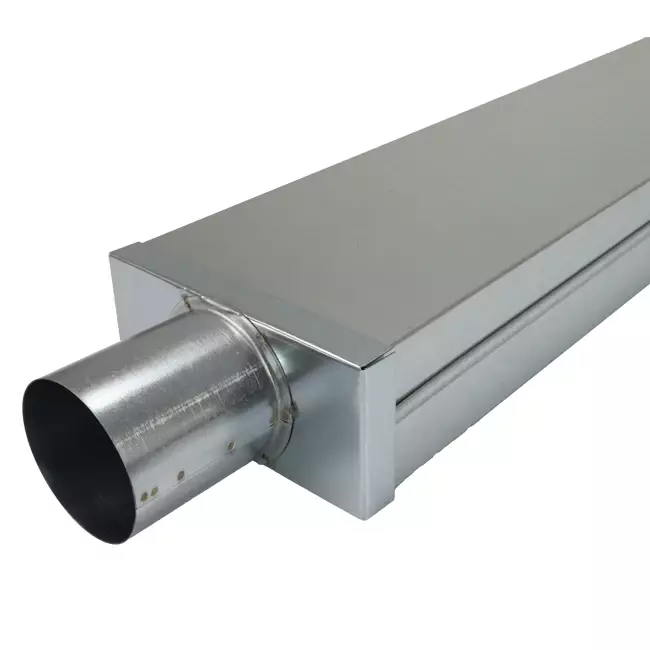 Lid 170x80 mm with connection diameter 80 mm for flue pipe
