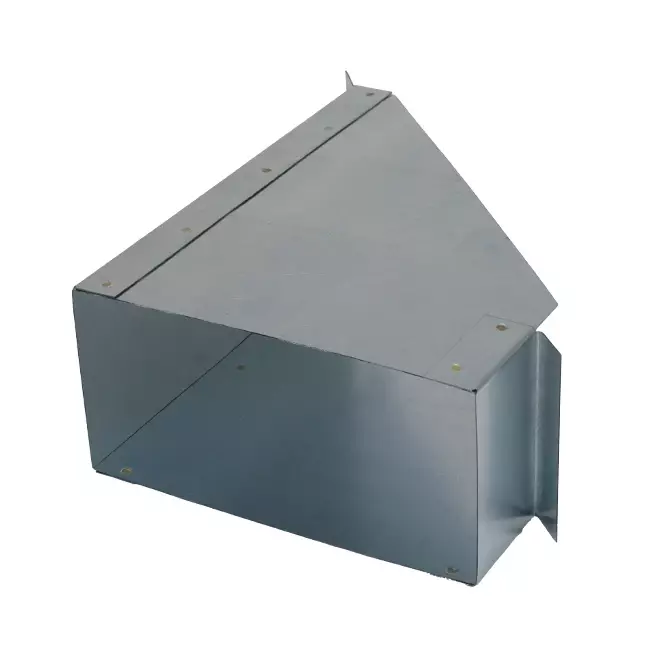 Side connection 170x80 mm 45 degrees for flue pipe