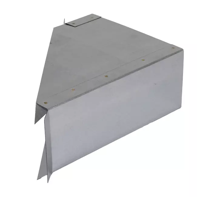 Side connection 170x80 mm 45 degrees for flue pipe
