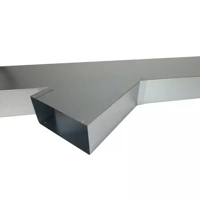 Side connection 170x80 mm 45 degrees for flue pipe