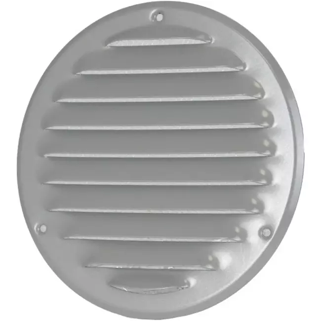 Metal ventilation grille round Ø200 mm grey - MR200P - RAL9006