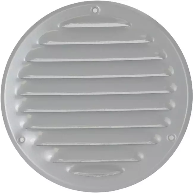 Metal ventilation grille round Ø125 mm grey - MR125P - RAL9006