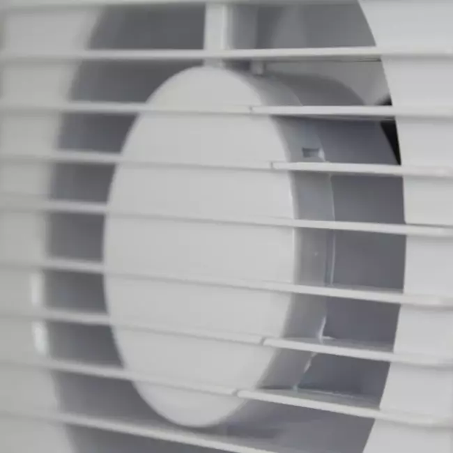 Bathroom extractor fan Ø 125 mm white - energy planet 125 HS