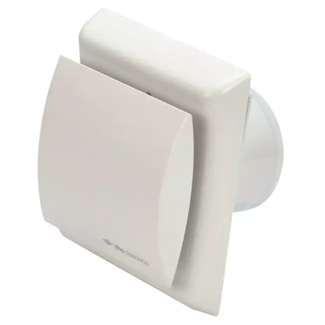 Itho Daalderop bathroom extractor fan Ø 100 mm - white with timer BTV-N201 T