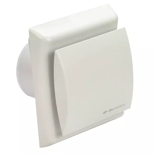 Itho Daalderop bathroom extractor fan Ø 100 mm - white with timer BTV-N201 T