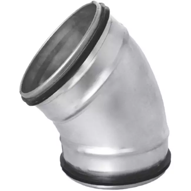 Round spiral bend 45° Ø 150mm for spiral duct