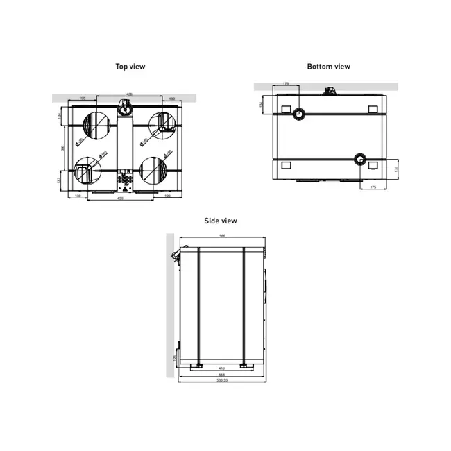 Duco MVHR unit DucoBox Energy Comfort D400 - plug type G