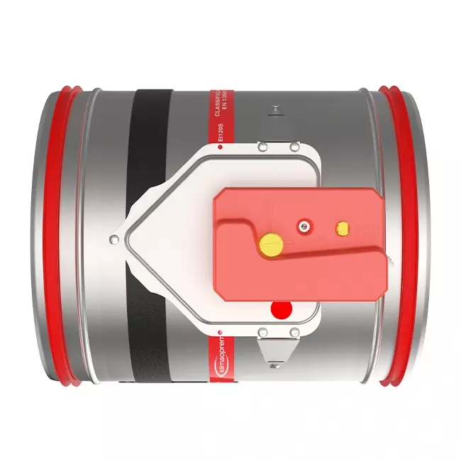 Fire damper round 100 mm end socket - E-FDC25 D100RS