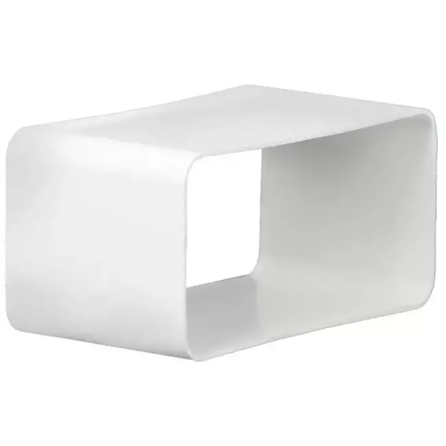 Plastic female coupler rectangular 110x55 mm - KSF