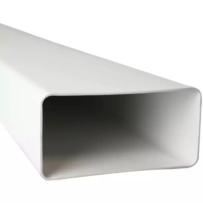 Rectangular plastic ventilation duct 110 x 55m L=1 metre - K-1
