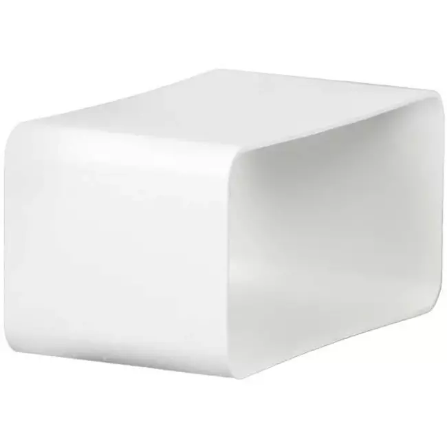Plastic female coupler rectangular 110x55 mm - KSF