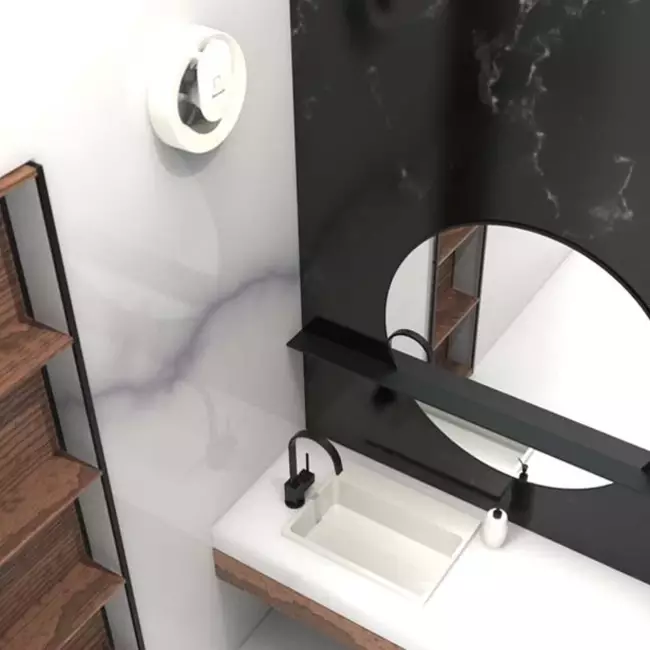 Vent Axia bathroom extractor fan Svara with humidity and light sensor Ø100 - 125mm (app-controlled)
