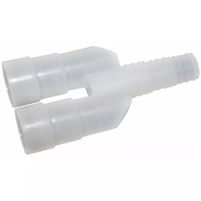 3-Way Y connector 20/18/16mm for flexible condensate hose