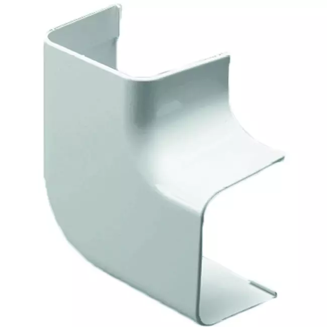 Climaplus air conditioning duct Angle flat bend 125 x 75mm RAL 9010 WHITE