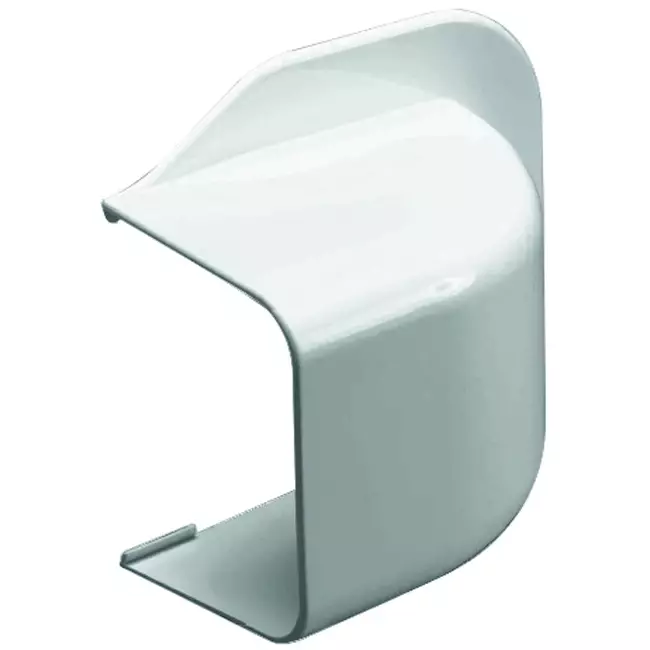 Climaplus air conditioning duct wall cap 70x55mm RAL 9010 WHITE