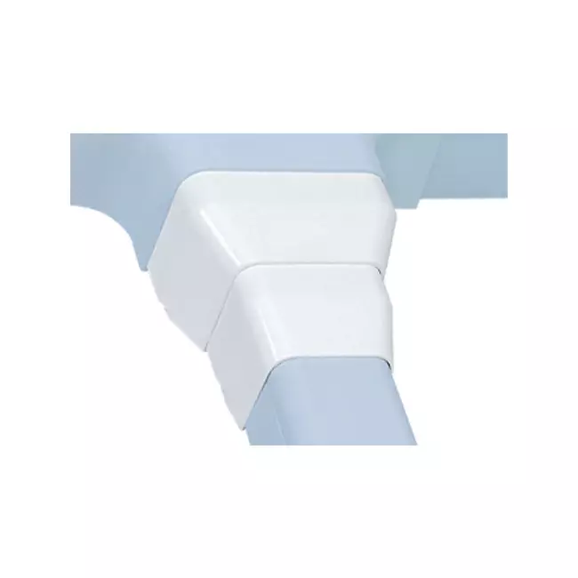 Climaplus air conditioning duct Reducer from 125x75 to 90x65mm RAL9010 WHITE