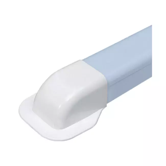 Climaplus air conditioning duct wall cap 90x65mm RAL 9010 WHITE