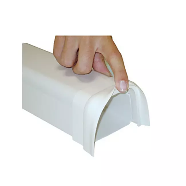 Climaplus air conditioning duct Soft connector 90x65mm RAL 9010 WHITE