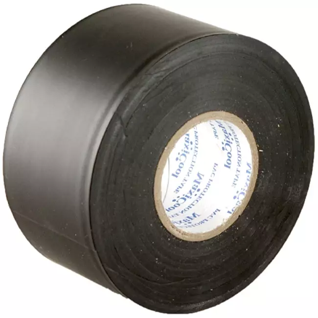 Self-adhesive tape, matte black, width 48mm, roll 22 m