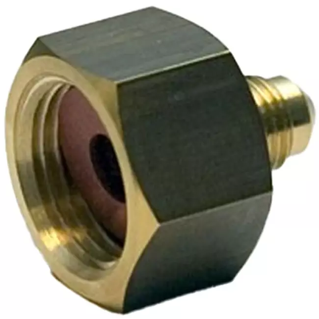 Drain swivel for refrigerant bottle