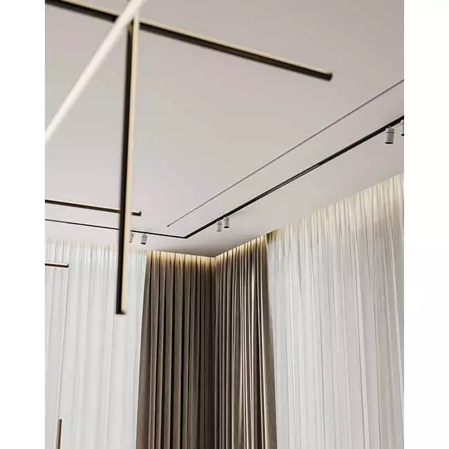 Ergovent plasterable frameless linear grille 1050 mm with 75 mm connection diameter - modular - 1 slot