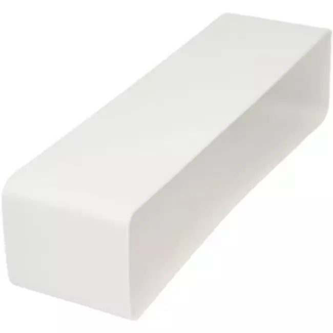 Plastic female coupler rectangular 220x90 mm - KSF29