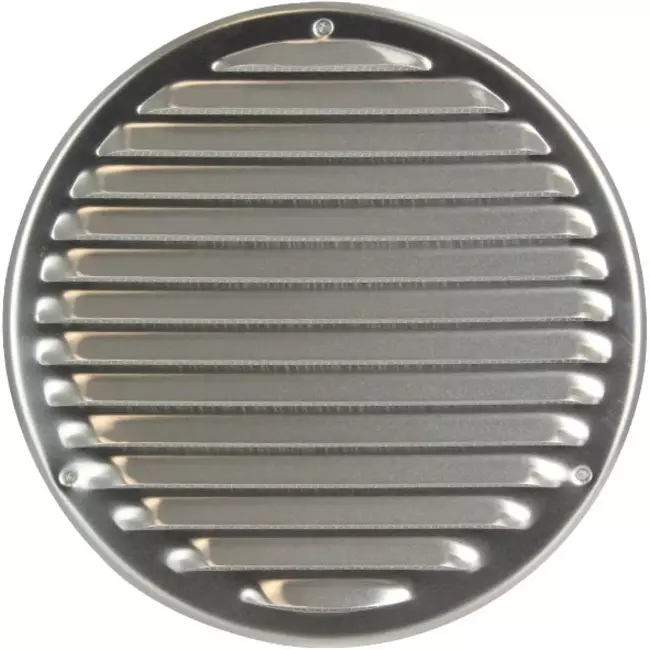 Metal ventilation grille round Ø200 mm stainless steel - MR200i