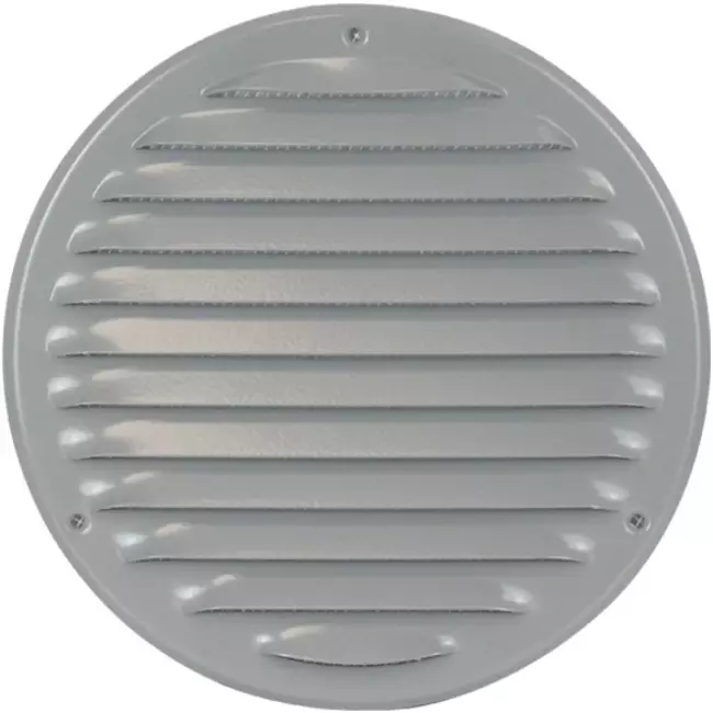 Metal ventilation grille round Ø160 mm grey - MR160P - RAL9006