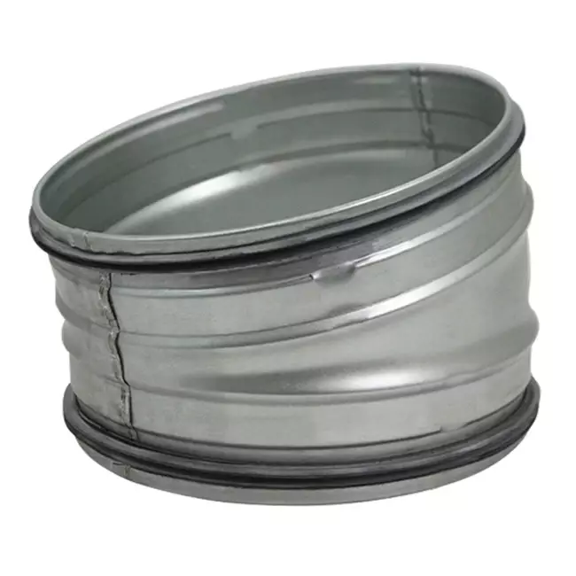 Round spiral bend SAFE 15° Ø 100mm for spiral duct