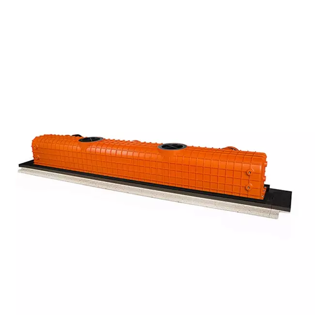 Ergovent plasterable frameless linear grille 1050 mm with 75 mm connection diameter - modular - 1 slot