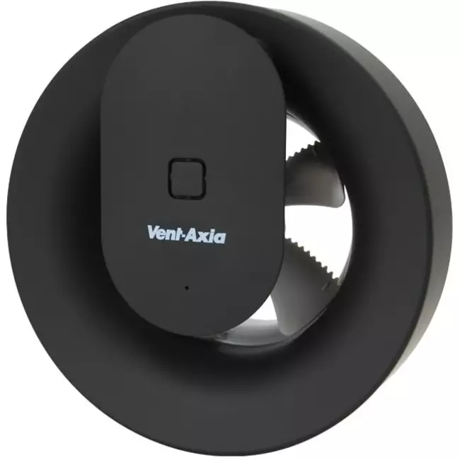 Svara Bathroom Fan with Timer, Humidity and Light Sensor, 100-125 mm (App-Controlled) BLACK