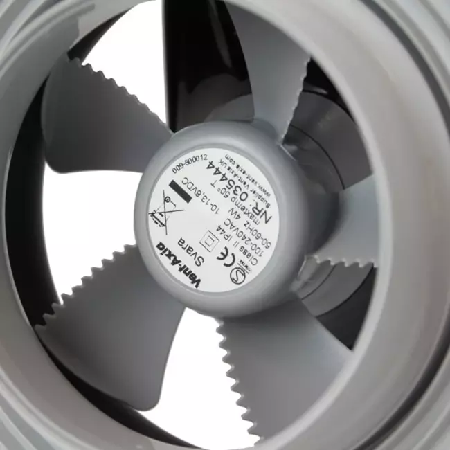 Svara Bathroom Fan with Timer, Humidity and Light Sensor, 100-125 mm (App-Controlled) BLACK