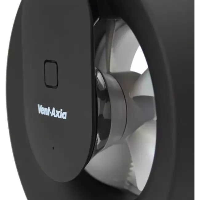 Svara Bathroom Fan with Timer, Humidity and Light Sensor, 100-125 mm (App-Controlled) BLACK