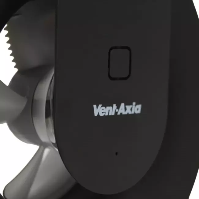 Svara Bathroom Fan with Timer, Humidity and Light Sensor, 100-125 mm (App-Controlled) BLACK