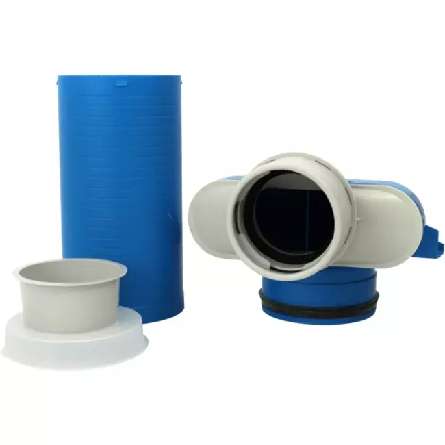 UniflexPlus valve manifold 1 x Ø90 mm with sliding sleeve 250 mm and protective cap Ø125 mm