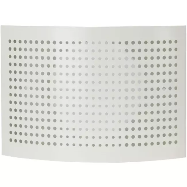 Ventilation supply valve Ø 100mm with perforated cap for wall mounting WHITE - DTQA100