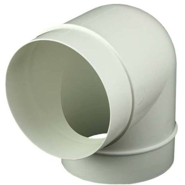 Round plastic 90° bend diameter: 150mm AL150-90