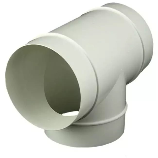 Round plastic T-piece diameter: 150mm AT150