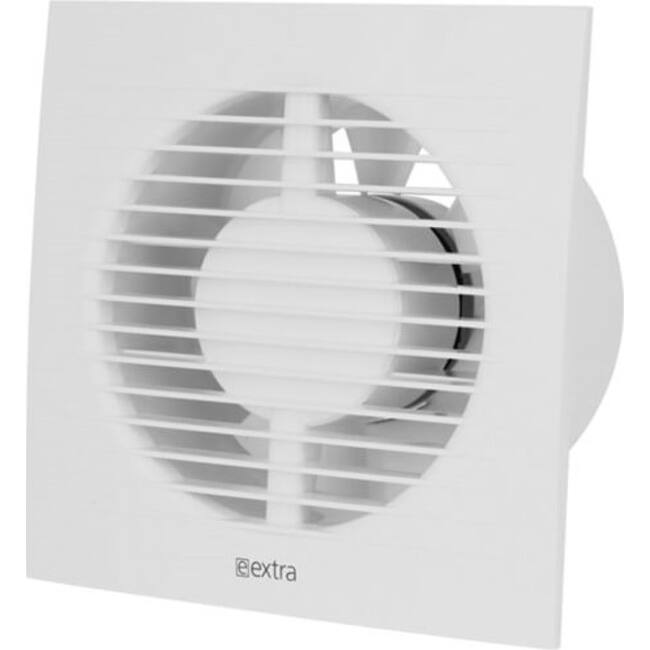 Bathroom extractor fan Ø 100 mm white with timer - EE100T