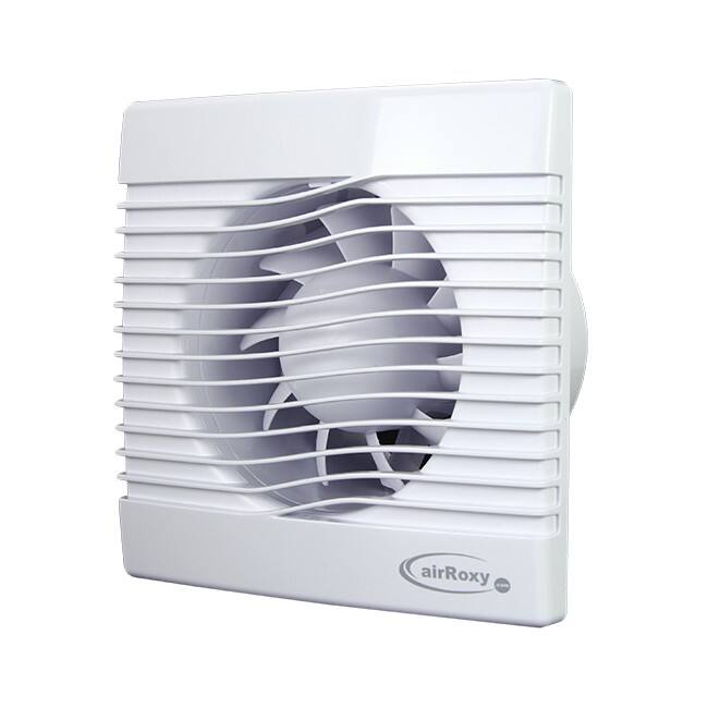 Bathroom extractor fan white with timer - Ø 150 mm (pRim150TS)