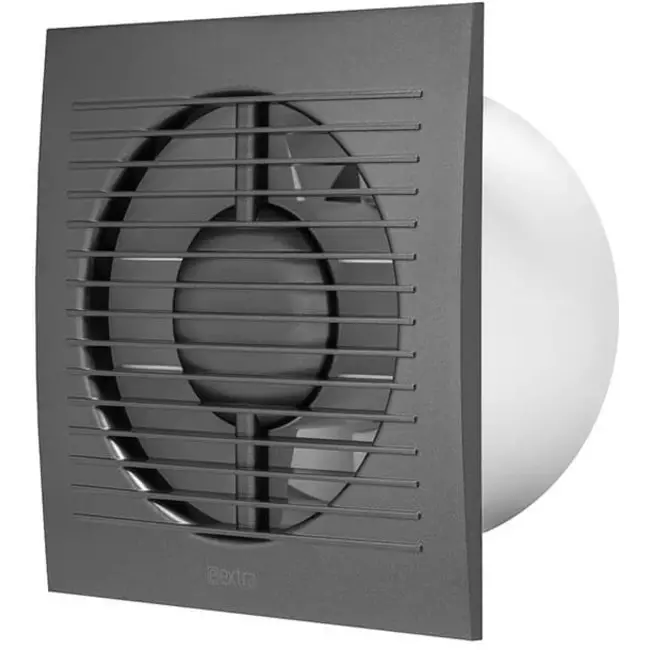 Bathroom extractor fan Ø 125 mm anthracite with timer - EE125TA