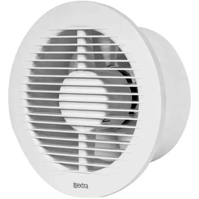 Bathroom extractor fan round Ø 150 mm white with timer - EA150T