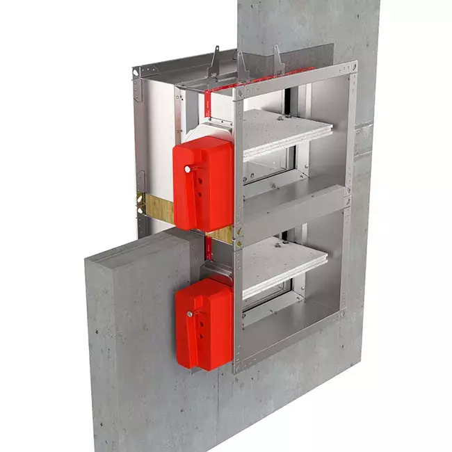 Fire damper rectangular manual operation - E-FD25 100x550 R