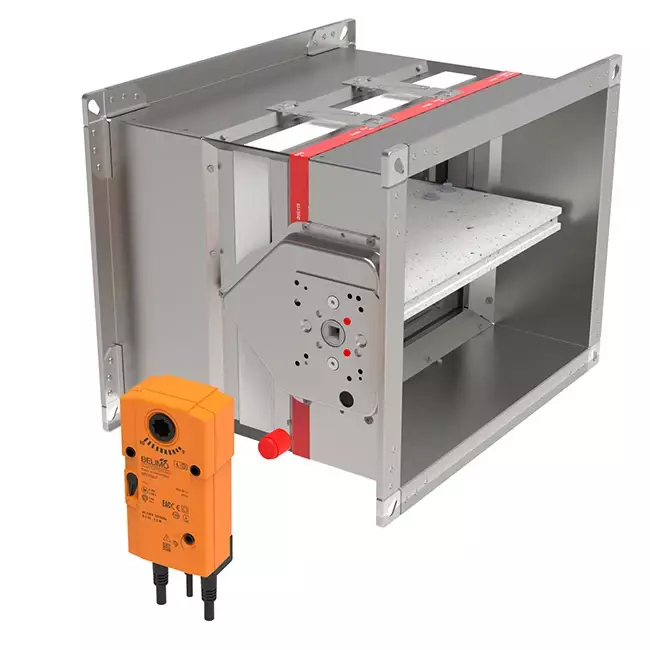 Fire damper rectangular servomotor 24V - E-FD40 1000x600 M24 S