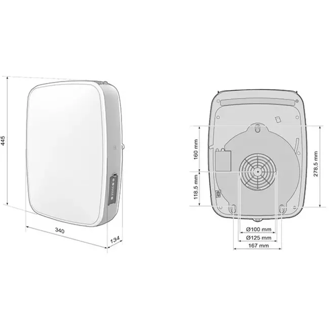 Brink Sonair 3.0 decentralized ventilation unit 150 m³/h