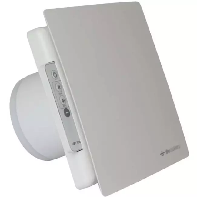 Bathroom extractor fan Ø 100 mm - white with timer, humidity sensor and remote control BTV-ssst Supreme