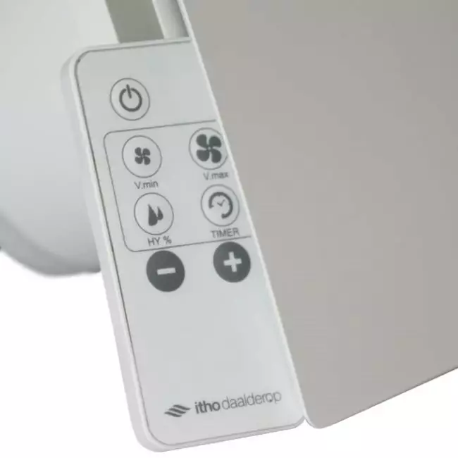 Bathroom extractor fan Ø 100 mm - white with timer, humidity sensor and remote control BTV-ssst Supreme