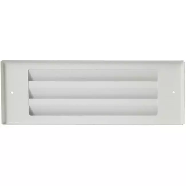 Outside wall grille surface-mounted 300mm x 100mm WHITE